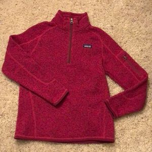 Pink Girls Patagonia Pullover Sweater Size 10